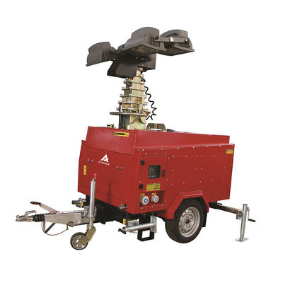 Portable Diesel Generator Lighting Tower With 4x350W LED Light Towers