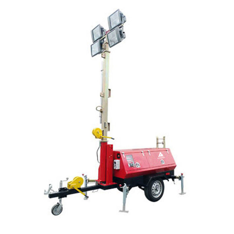 Kubota 300wX4 Portable Light Tower 7m Genset Lighting Tower